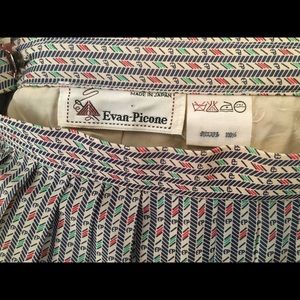 Vintage Evan Picone Pleated Skirt